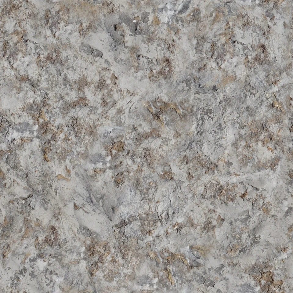 Fotografía de granito claro con granos minerales grises y matices crema.